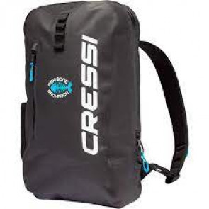CressiSub - Fishbone Dry Backpack Black/Light Blue 25lt-Μαύρο
